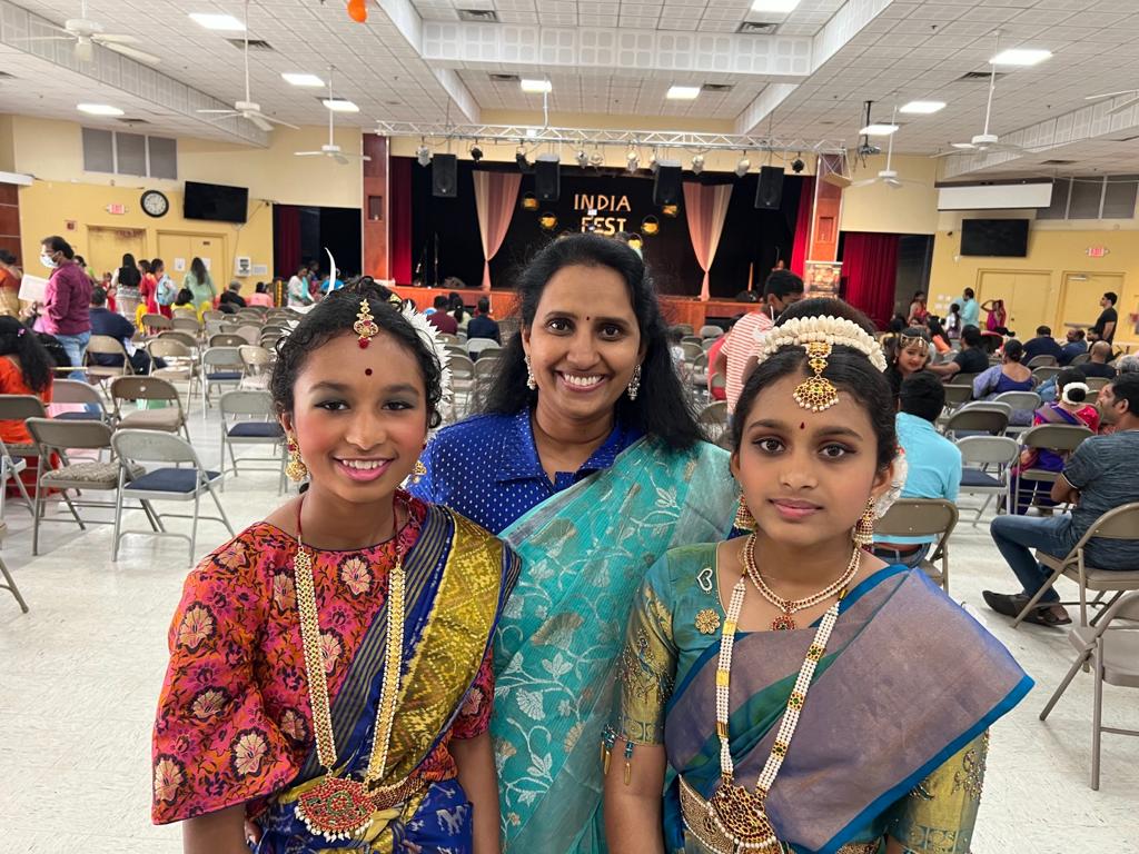 Teacher and students