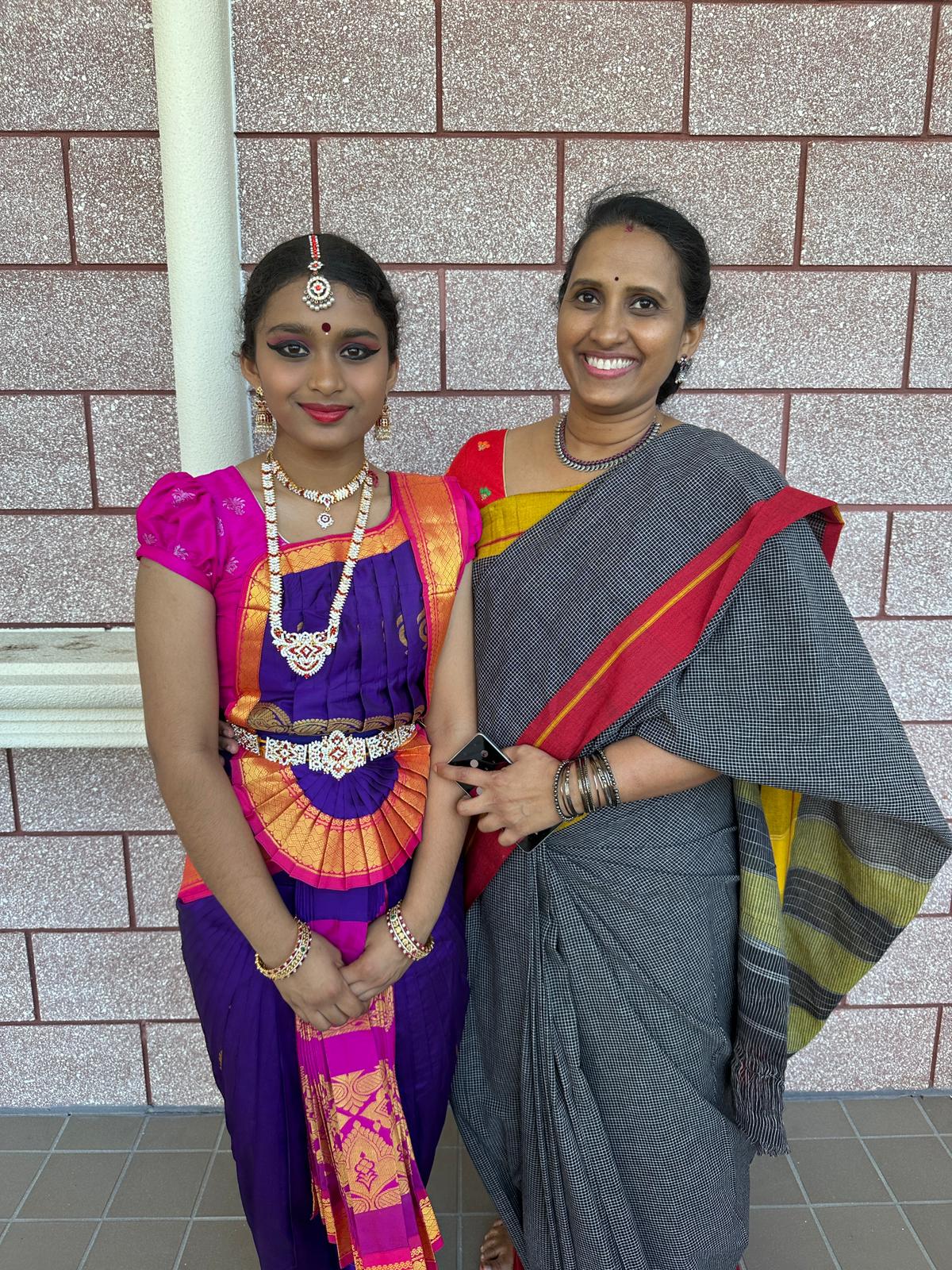 Teacher and students