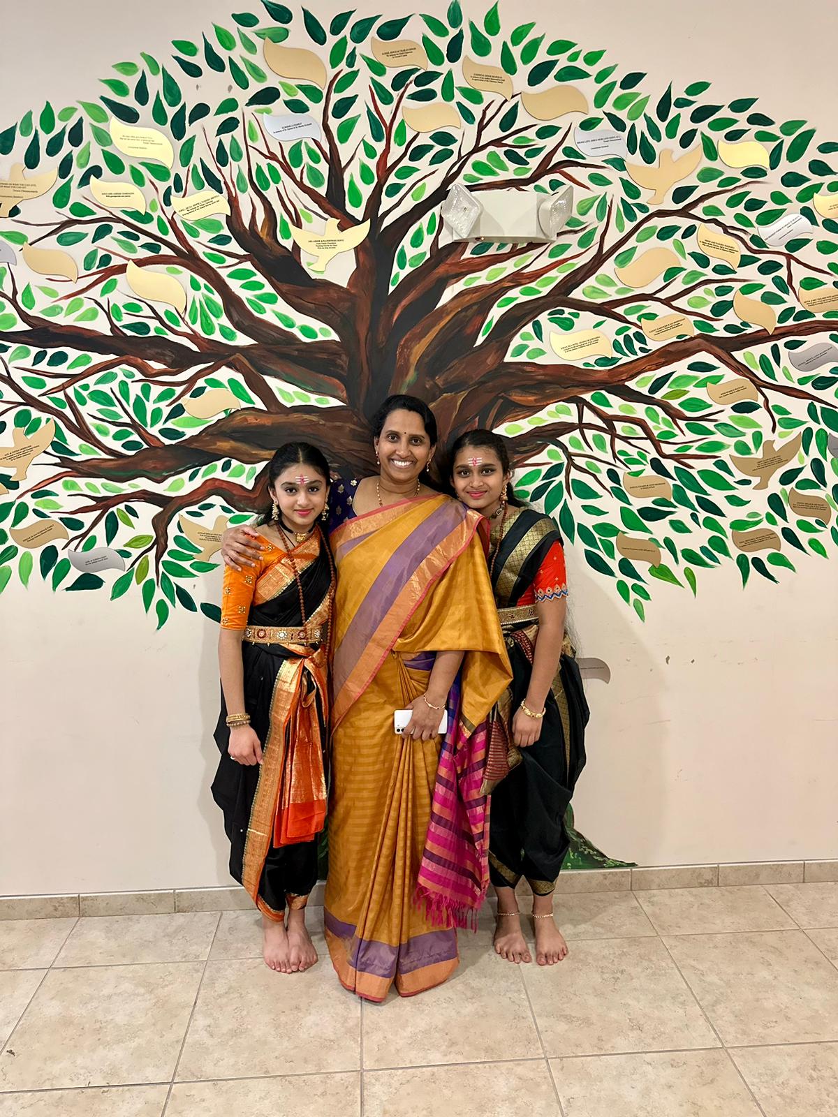 Teacher and students