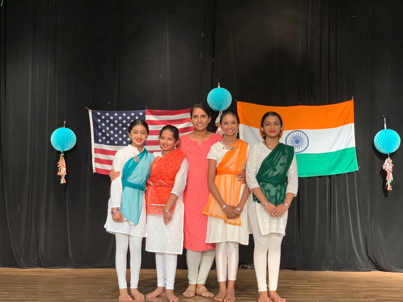 Teacher and students